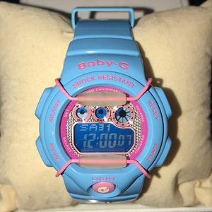 Baby G-shock watch baby blue and pink